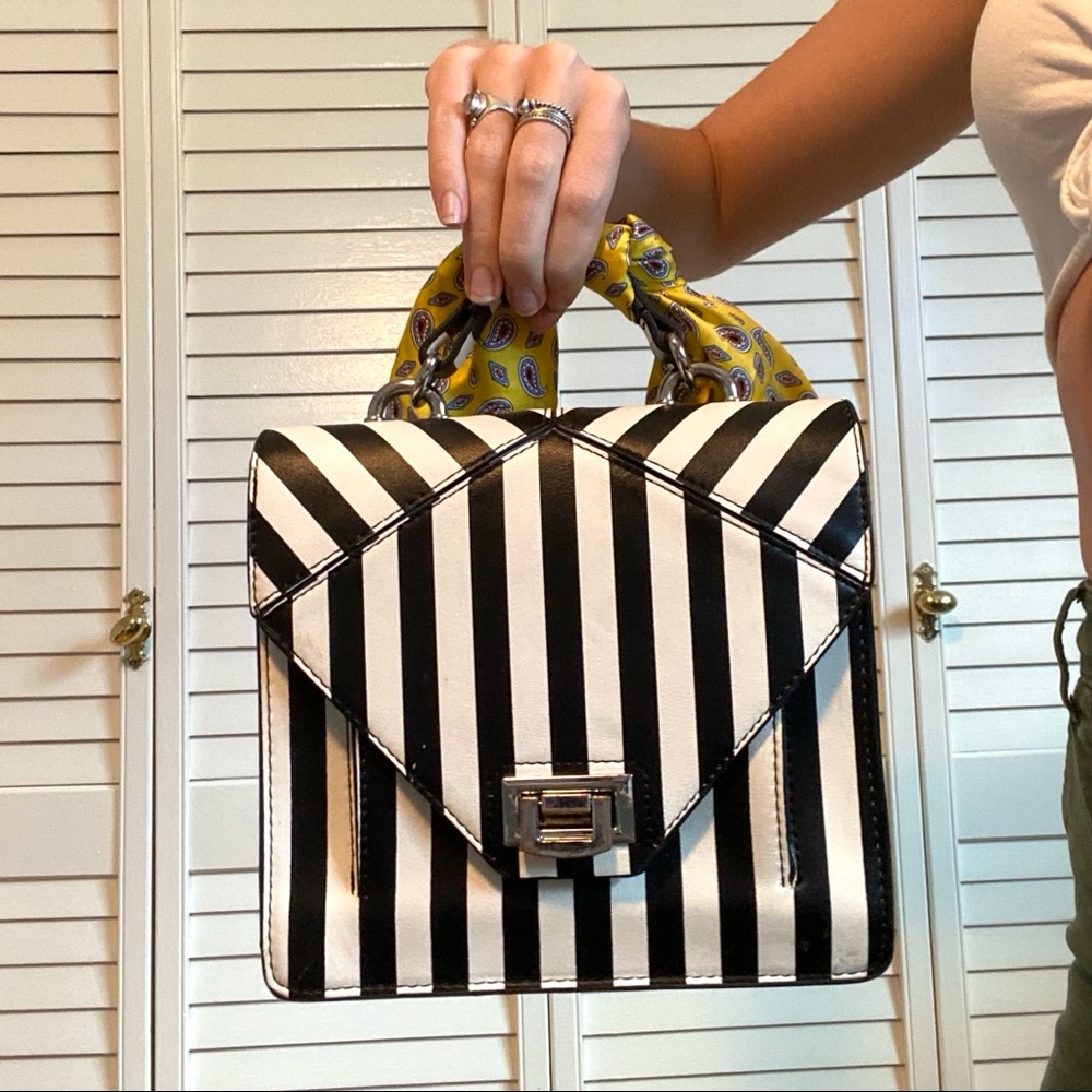 Striped Crossbody bag